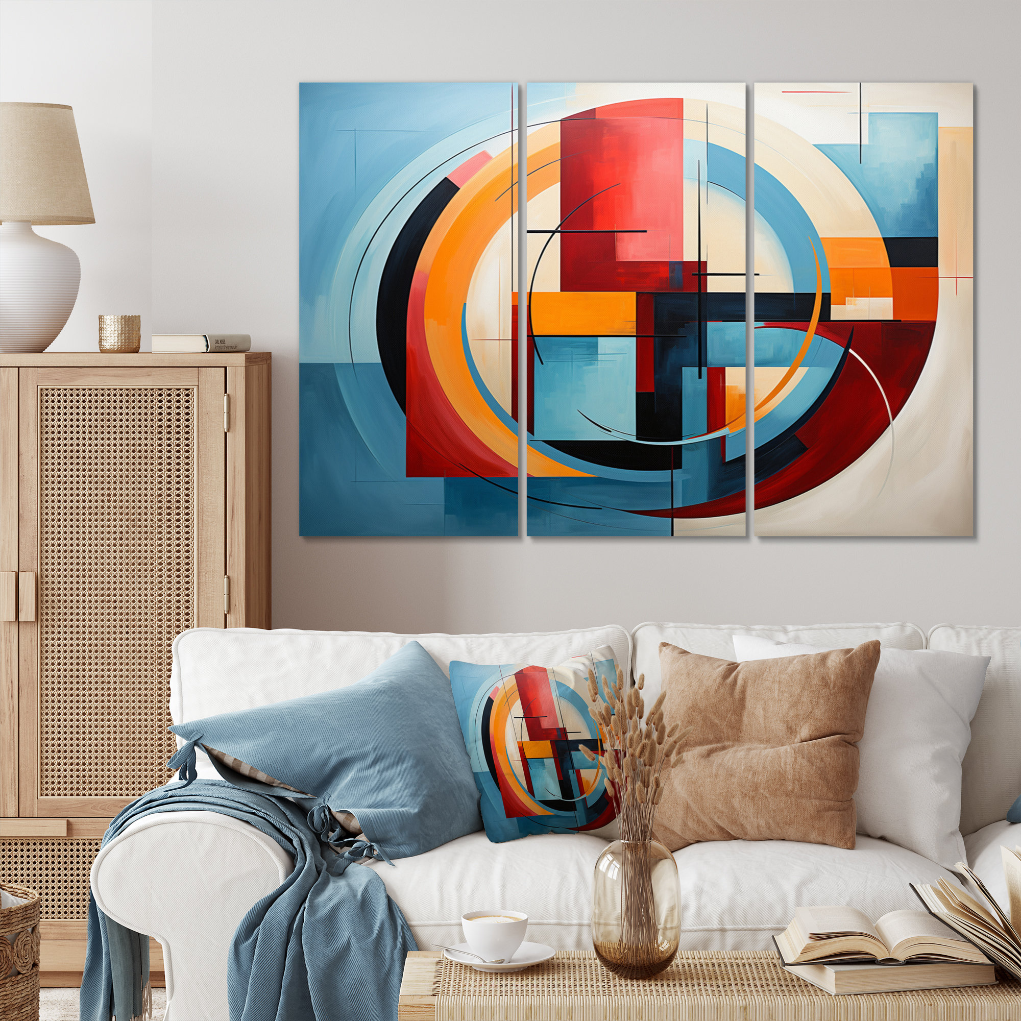 Wrought Studio Geometric Abstraction Focus III - Abstract Spirals Wall ...